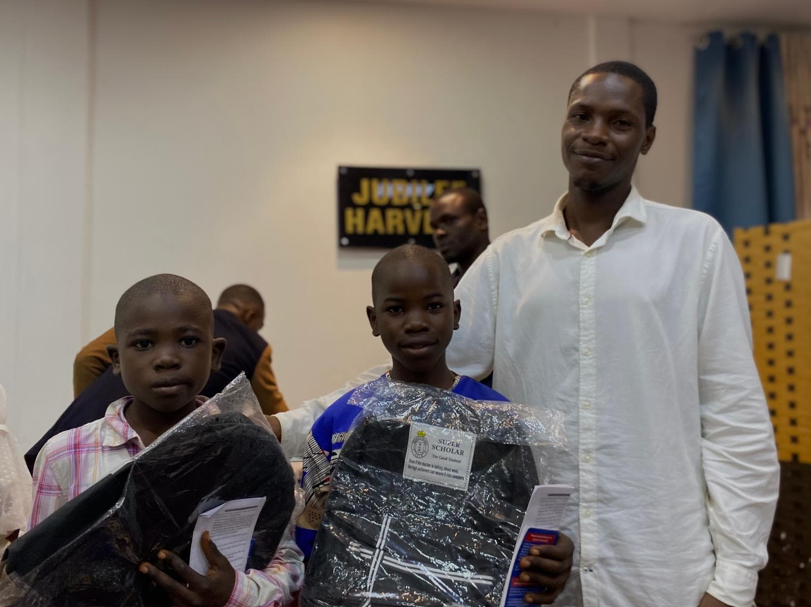 Students benefitting from back-to-school scholarships in Cameroon